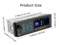 BQCC Radio De Coche 4.1 Pulgadas 1Din Estéreo Audio FM Bluetooth Control De Volante MP5 Reproductor Autoradio Con Rádio Tuner - details 13
