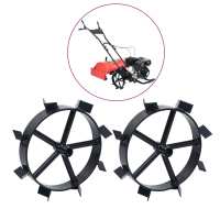 vidaXL Ruedas de metal para arado de gasolina 6,5 HP 2 uds - details 0