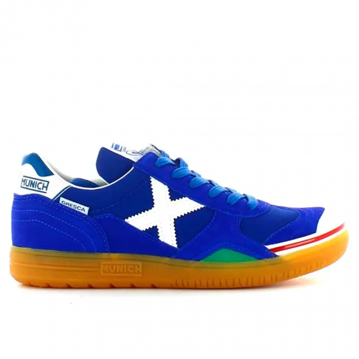 Munich GRESCA 03 Azul Blanco 3000605 zapatilla futbol sala hombre - 1
