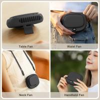 Ventilador de cuello portátil, mini ventilador portátil, ventilador personal USB recargable, 5 marchas ajustables, ventilador portátil sin manos, adecuado para niños, mujeres, hombres, viajes familiares al aire libre - details 5