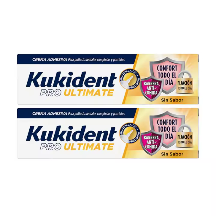 KUKIDENT PRO ULTIMATE CONFORT TODO EL DIA SIN SABOR DUPLO 40+40G - 1