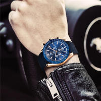 Reloj De Cuarzo Para Hombre BENYAR Lujo Casual Con Correa De Silicona Cronógrafo Militar Resistente Al Agua 30M Manos Luminosas Estilo Fashion & Casual - details 6