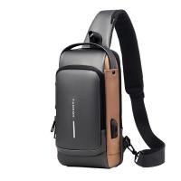 Bolsa De Pecho Para Hombre Con Cerradura De Contraseña Antirrobo Para Motociclista Deporte Al Aire Libre Correr Viaje Cruzbody - details 16