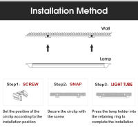 Luz Tubo LED 5W 30CM Para Armarios Y Cocinas Instalación Sencilla Luz Interior Para Hogar Y Dormitorio Sin Certificación Origin - details 7