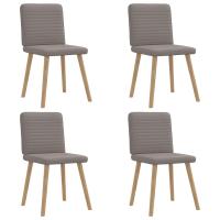 vidaXL Sillas de comedor 4 uds tela en color Gris nube/Gris oscuro/Crema y más | cómodas modernas ergonómicas para comedor cocina salón hogar - details 10