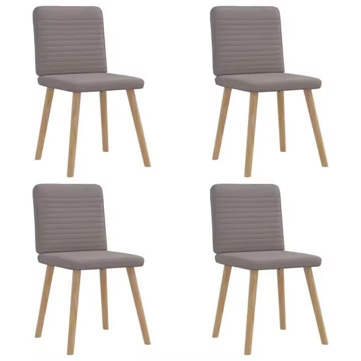 vidaXL Sillas de comedor 4 uds tela en color Gris nube/Gris oscuro/Crema y más | cómodas modernas ergonómicas para comedor cocina salón hogar - 1