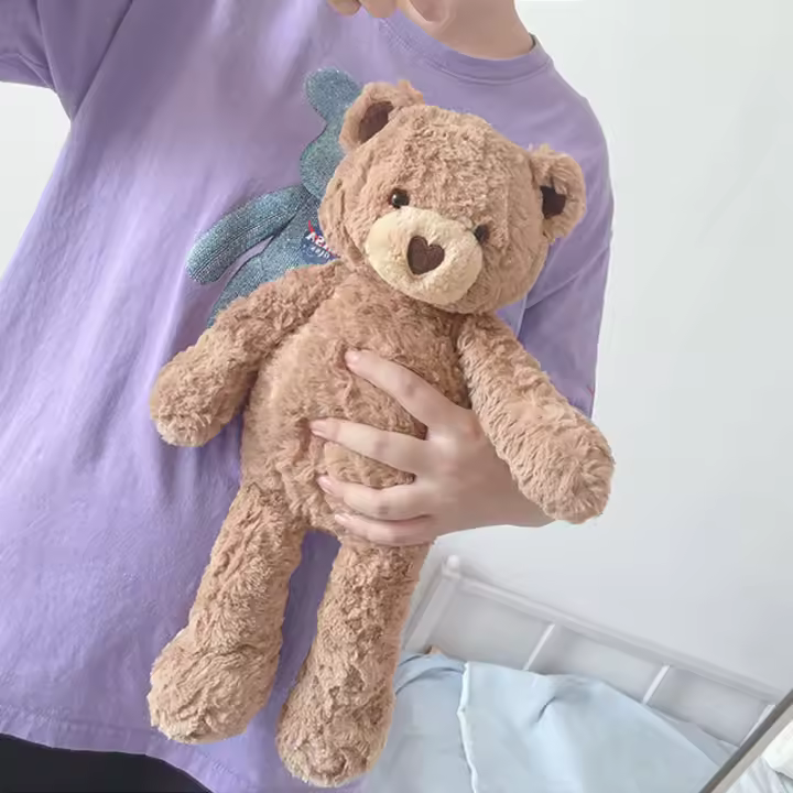 Muñeco De Peluche Teddy Oso Encantador Para Niños Regalo De Cumpleaños Decoración Para Sala De Estar Y Dormitorio Material De Algodón PP - 1