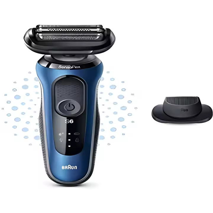 Braun New Series 6 B1200s, Afeitadora inalámbrica, AutoSense, SensoFlex, EasyClick, Wet & Dry - 1
