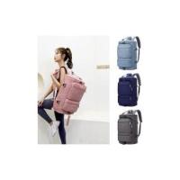 Bolsa de fitness, Bolsa de viaje Ligera y portátil para entrenamiento Deportivo para Mujer, Bolsa de Natacion para yoga con separación en seco y húmedo, mochila para hombres, Negra - details 0