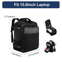 Mochila de Viaje Cabina Avion 40x20x25 para Bolsa de Viaje Equipaje de Mano 20L Bajo el Asiento Maletas de Cabina Pequeña Hombre Mujer Mochila Portatil 14 Pulgadas con Puerto USB - Negro - details 2