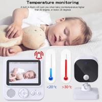 Monitor De Bebé Cdycam ABM900 Cámara De Seguridad Con Visión Nocturna Audio Bidireccional Video 2.8 Pulgadas Alarma De Llorido Recordatorio De Comidas Monitor Portátil Con Pantalla LCD - details 5
