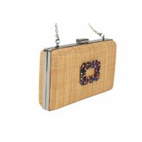 Carteras de fiesta KTEY 282 232 F CLUTCH RAFIA HEBILLA CIRCONITAS MULTICOL - details 0
