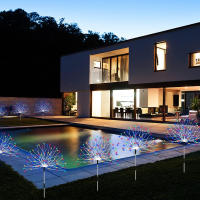 Luz Solar Para Jardín Decorativa De Fuegos Artificiales Y Hadas Luz LED Exterior Impermeable Colorida Para Decoración De Jardín Y Paisaje - details 0