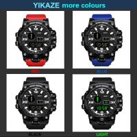 Reloj Deportivo Digital Para Hombre YIKAZE Reloj Militar Multifuncional Resistente Al Choque Con Pantalla LED Y Luz Trasera Regalo Para Niños - details 13