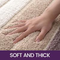 Alfombra Baño Antideslizante,Alfombrilla de Baño Absorbente,Alfombra De Baño Lavable a Máquina con Microfibras Suaves de Agua para Bañera,Ducha y Baño (40 x 60 cm,Beige) - details 2