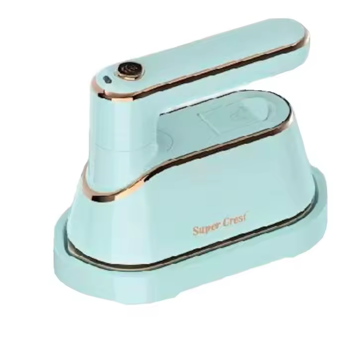 Mini Plancha Portátil Super Crest,  Vaporera De Mano Giratoria 180°, Calentamiento Rápido, Plegable, 1300w, ideal para viaje - 1
