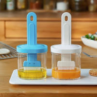 Cepillo De Aceite Resistente a Altas Temperaturas Con Botella Para Cocina Y Barbacoa Accesorio Conveniente Para Condimentos Y Miel - details 0