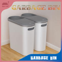 Bandeja De Basura Ecológica De Plástico Silenciosa Y Espaciosa Para Baño Y Cocina Con Tapa Caja De Almacenamiento Creativa Para El Hogar - details 3