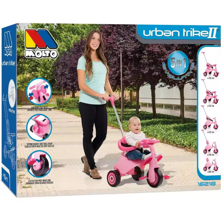 Triciclo Infantil Molto Urban Trike Rosa (Moltó 16218) - 1