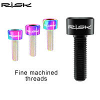 RISK 6PCS Tornillos De Manillar De Bicicleta De Titanio UltraLigeros M5x16mm/M5x18mm Para Road Y MTB Instalación De Manillar Y Gradiente - details 5