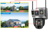 Cámara Solar Exterior 4G Sim IP 12MP HD Vigilancia CCTV Inalámbrica Cámara De Video Con Detección De Movimiento Humano Visión Nocturna Seguridad Monitoreo - details 3