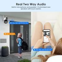 FGNS Cámara IP de doble lente para exteriores, Cámara de vigilancia 3K 6MP HD PTZ WIFI, lente Dual, pantalla Dual, 2.4G wifi, seguimiento automático, visión nocturna a todo Color, IP66 camaras videovigilancia wifi, - details 7