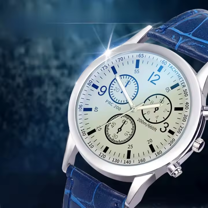 Reloj De Lujo De Cuarzo Con Dial De Acero Inoxidable Reloj Casual De Pulsera Material De Correa De Cuero Estilo Fashion & Casual - 1