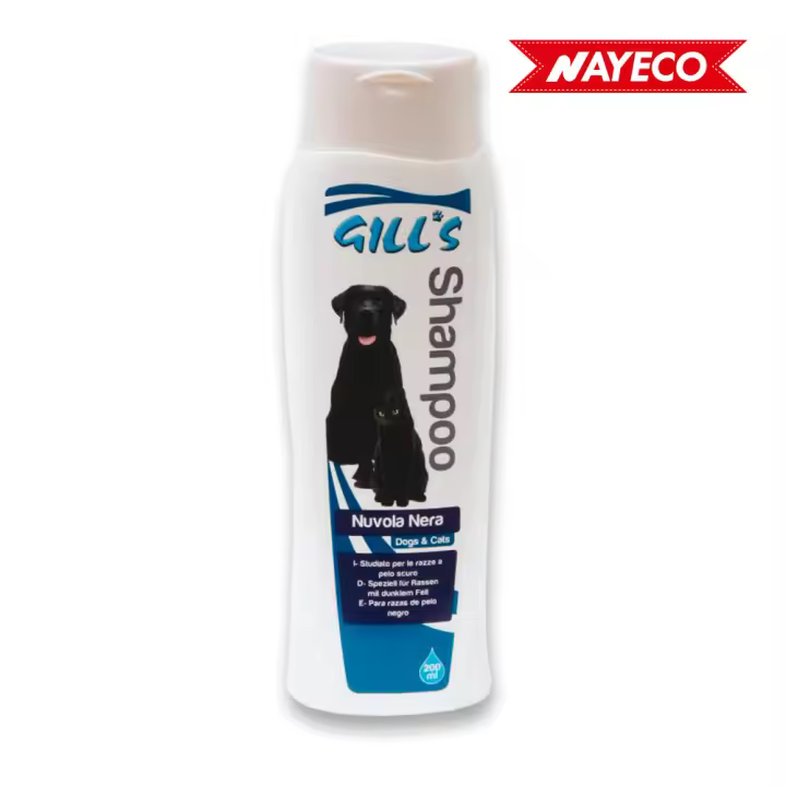 Champu para mascotas gill's pelo negro 200ml - 1