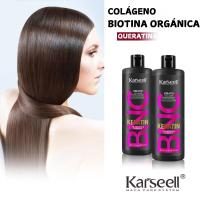 KARSEELL Tratamiento Capilar de Queratina Alisado Brasileño Hidratación Intensa Anti Frizz Cabello Brillante Suave Queratina Colágeno Biotina Orgánica Cabello Liso Larga Duración Tratamiento en Casa Cabello Seco y Dañado 3-6 Meses de Duración - 500 ml. - details 0