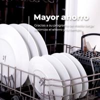 EVVO Lavavajillas 60 cm D1, 12 Cubiertos, 5 Programas, Bandeja ajustable, Panel oculto, Blanco/Inoxidable - details 2