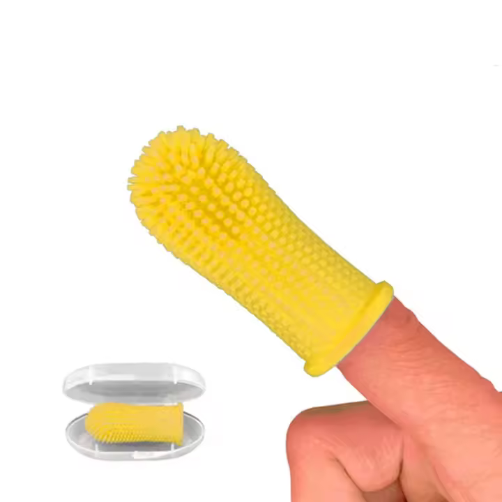 Cepillo De Dientes Para Perros De Silicona Suave Y No Tóxica Herramienta De Cuidado De Los Dientes Y Eliminación Del Aliento Malo Para Mascotas Universales - 1