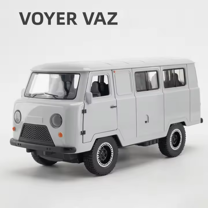 Modelo De Coche a Escala 1:18 UAZ Viajero De Rusia Juguete De Aleación De Metal Simulación Con Sonido Y Luz Regalos Para Niños - 1