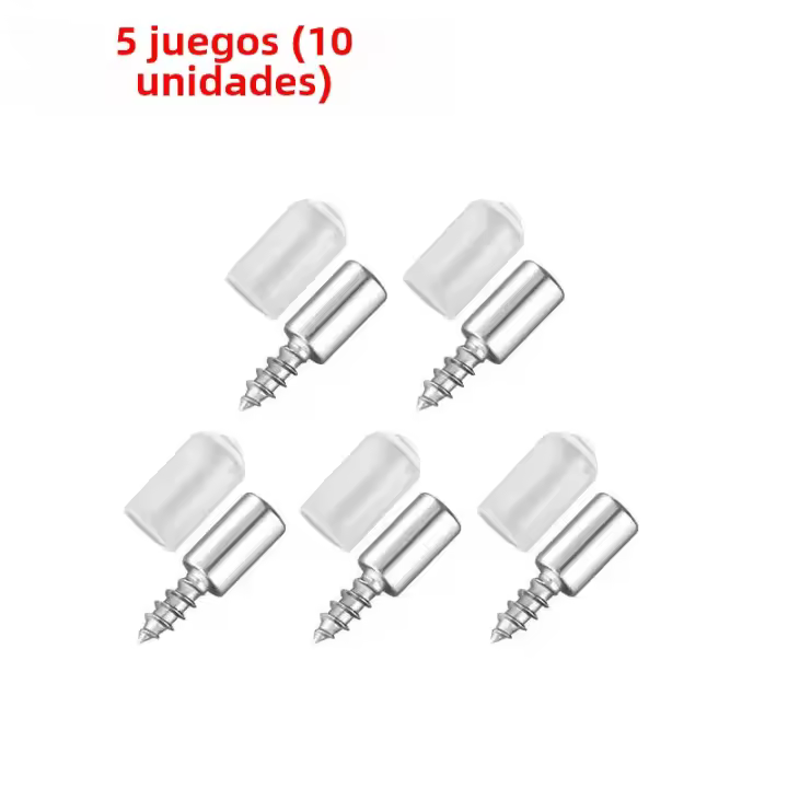 Soporte De Estante Con Tornillo Auto-Aparpillero 100/10 Piezas Para Armario Soporte De Capa Con Gancho Para Septum Y Tornillo Antideslizante - 1