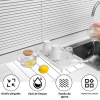 Alfombrilla De Secado De Cocina Plegable Absorbente Antideslizante Para Tazas De Café Accesorios De Cocina Ecológicos De Piedra - details 4