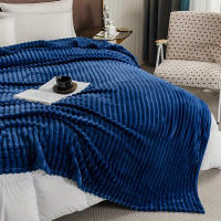 Manta Gruesa De Color Sólido Con Rayas Anchas Manta Suave Y Cálida Para Sofa Y Cama Cubierta De Tela Decorativa Para Dormitorio En Casa Estilo Geométrico - details 13