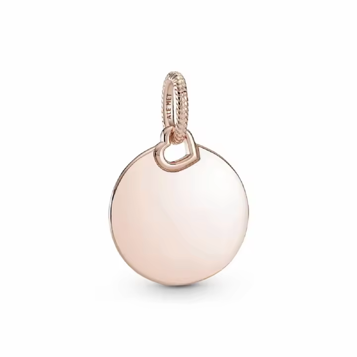 Colgante Pandora Rose Etiqueta Redonda grabable - 1