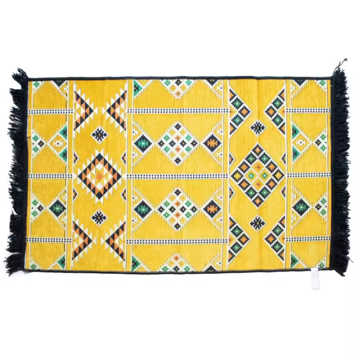 Alfombra Kilim 125x80 cm - Amarillo - 1