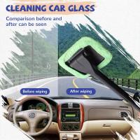 Set De Limpieza De Ventanas De Coche Con Cepillo De Microfibra Y Mango Largo Herramienta De Limpieza Para Parabrisas Accesorios Para Coche - details 1