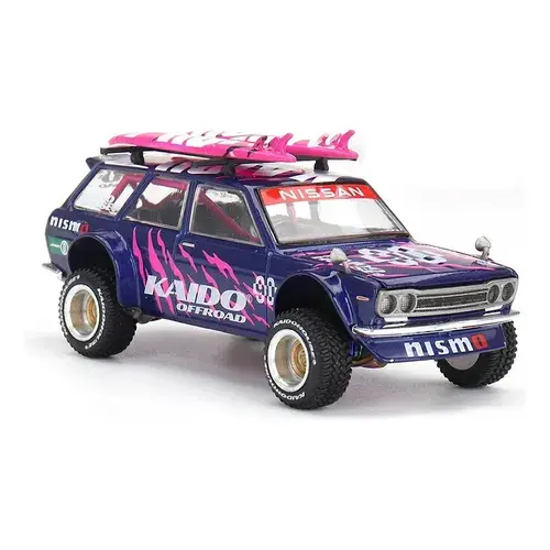 Mini GT Kaido House Datsun 510 Wagon 4x4 Offroad V2 Morado/rosa 1/64 - 1