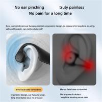 Auriculares estéreo de conducción ósea inductivos, auriculares inalámbricos Bluetooth 5.3 de larga duración de la batería, IPX6 a prueba de agua y sudor con 15 horas de reproducción, para correr, andar en bicicleta, conducir y viajar - details 4