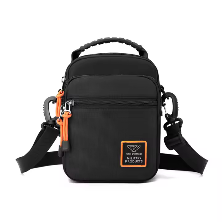 Bolso Pequeño De Nylon Para Hombre 2024 Casual Fashion Bolso De Hombre Cruzado Maletero Mini Para Ocasiones Variadas De Cremallera - 1
