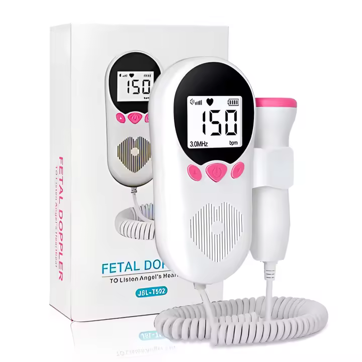 Monitor De Ritmo Cardíaco Fetal Ultrasonido 3MHz Detector De Latidos De Bebé Estéreo Doppler Stethoscope Para Embarazadas - 1
