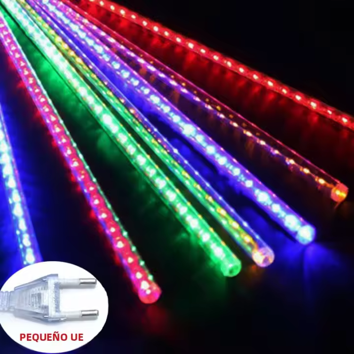 Luces De Lluvia De Meteoros LED Para Decoración De Navidad Y Fiestas Colgante De Agua Caída Fairy Para Patio 30/50CM Con Enchufe EU - 1