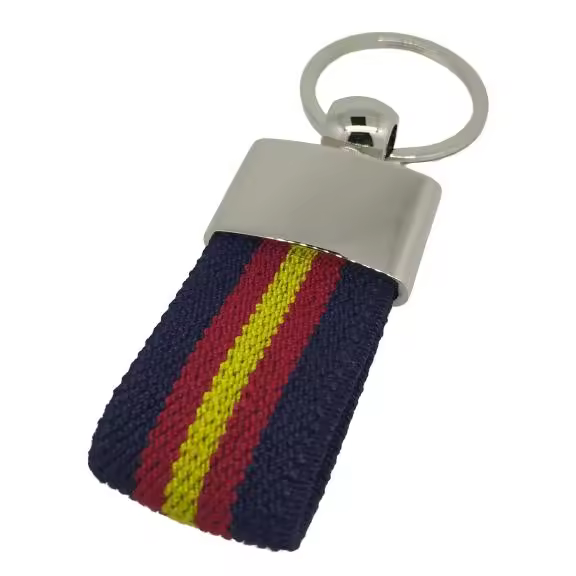 Gemelolandia | Llavero Lona Bandera España Blue 6x3 cm - 1