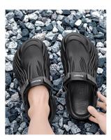 Sandalias De Verano Para Hombres Talla Grande Clogs De Lujo Mocasines De Jardín Casual Plataforma Bajo Tobillo Color Sólido - details 6