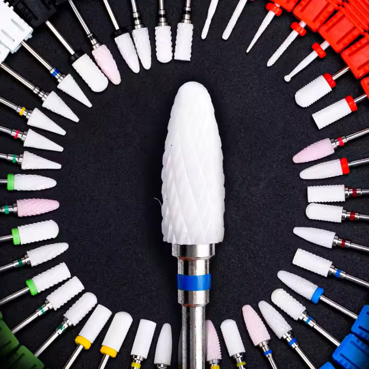 Cortauñas De Cerámica Para Torno Eléctrico 1 Pieza Accesorios Para Manicura Y Pedicura Herramientas De Arte De Uñas - 1