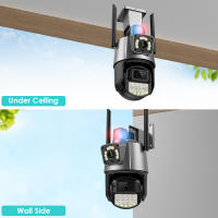 Cámara IP 8MP 4K Con Lente Dual Pantalla Dual Visión Nocturna En Color Rastreo Automático PTZ Cámara De Seguridad CCTV Impermeable ICSEE - details 17