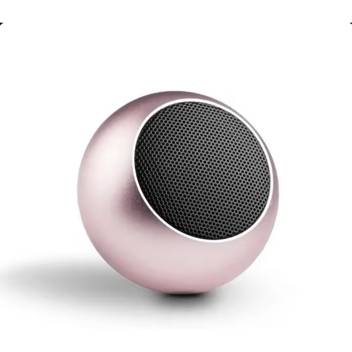 Minialtavoz portátil Bluetooth, altavoz inalámbrico con sonido de graves estéreo, altavoz de viaje, emparejamiento inalámbrico, idea para medias navideñas (oro) - 1