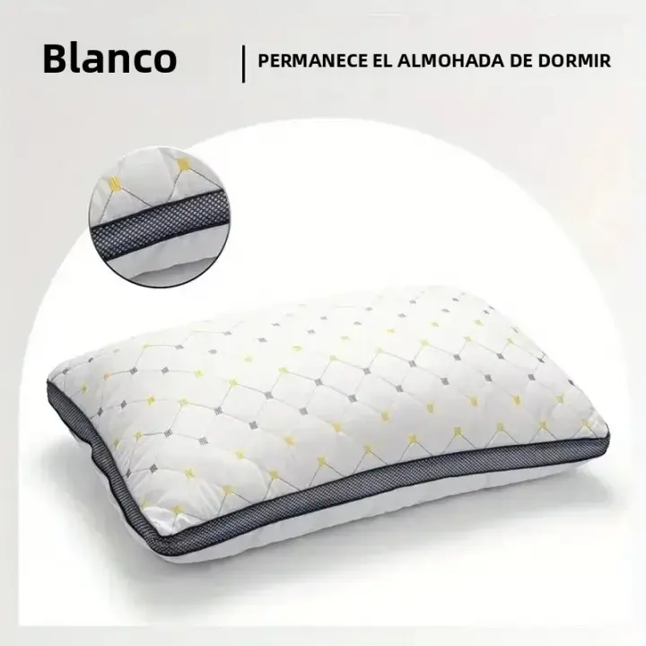 Almohada Suave Para Niños Protección De La Columna Cervical Uso Doméstico Y Viaje Microfibra 100% Poliéster Tamaño Óblong - 1