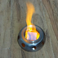 Estufa De Alcohol Portátil Mini Para Camping Viajes Picnics BBQ Cocina Resistente Al Sólido Para Exteriores Sin Ignición Incluida - details 6